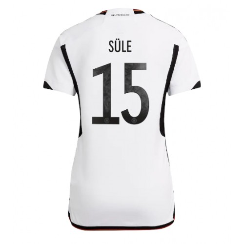 Tyskland Niklas Sule #15 Hjemmedrakt Kvinner VM 2022 Kortermet Tyskland Niklas Sule #15 Hjemmedrakt Kvinner VM 2022 Kortermet